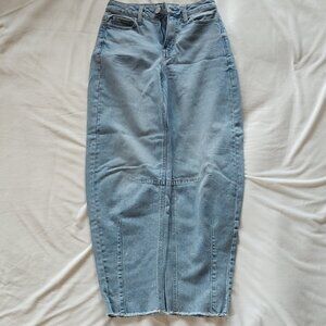 SO Women's Sky Blue Wide Leg Jeans